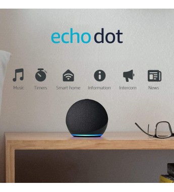 Speaker Amazon Echo Dot 4ª Generación con Smart Plug Wi-Fi/Bluetooth/Alexa - Black