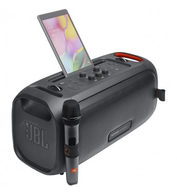 Speaker JBL Party Box On-The-Go con Micrófono Bluetooth/Led RGB/Bivolt - Black