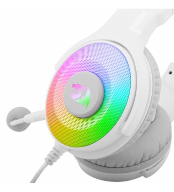 Headset Gaming Redragon Pandora H350W-RGB-1 Driver 50mm/Mic Omnidireccional - Blanco