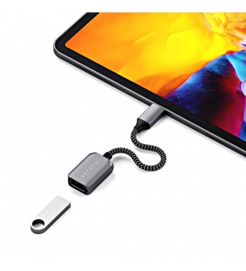Cable Adaptador Satechi ST-UCATCM USB-C a USB-A 3.0 - Gray