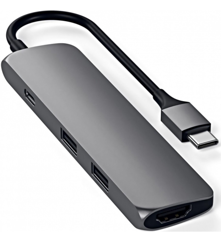 Hub USB-C Satechi Slim Multi-Port ST-CMAM con USB-C/HDMI/USB-A - Space Gray