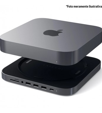 Hub USB-C Satechi Stand Hub ST-ABHFM con USB-C/USB 3.0/Jack 3.5mm/Lector microSD/SD - Space Gray
