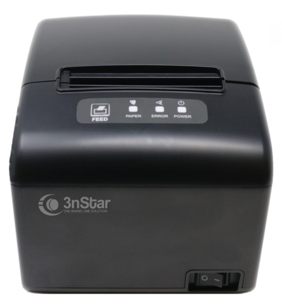 Impresora Térmica 3nStar RPT006 3" 80mm/USB/RJ45/Bivolt - Negro