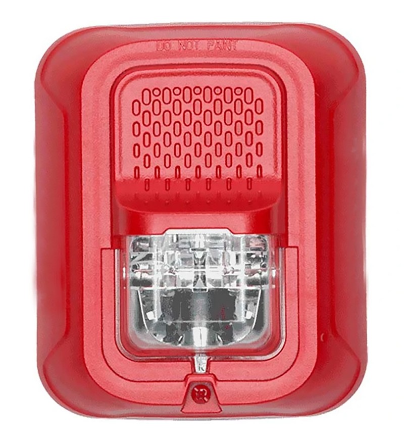 Sirena Estroboscópica Firelite SRL-SP para Sistema de Alarma contra Incendios - Rojo