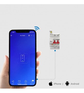 Disyuntor MCB ZISB9-4P 16A Wi-Fi - 400V/50Hz