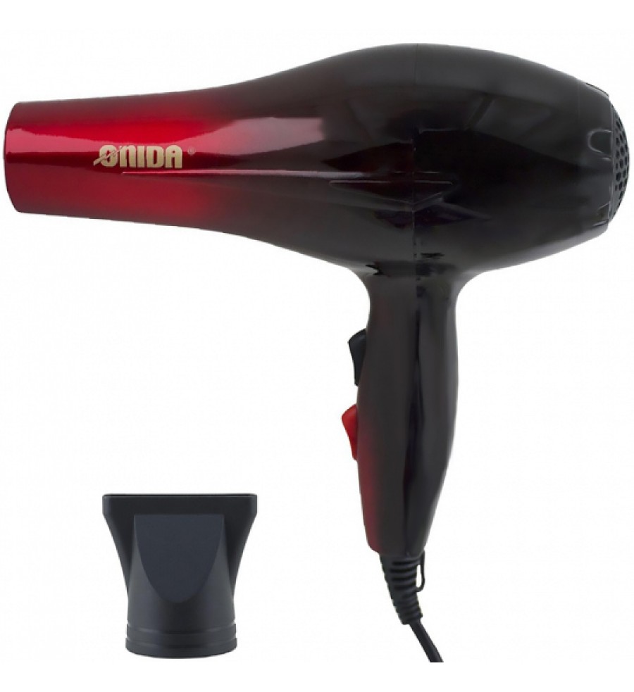 Secador de Cabello Onida ON-075 de 4500W/220V - Negro/Rojo