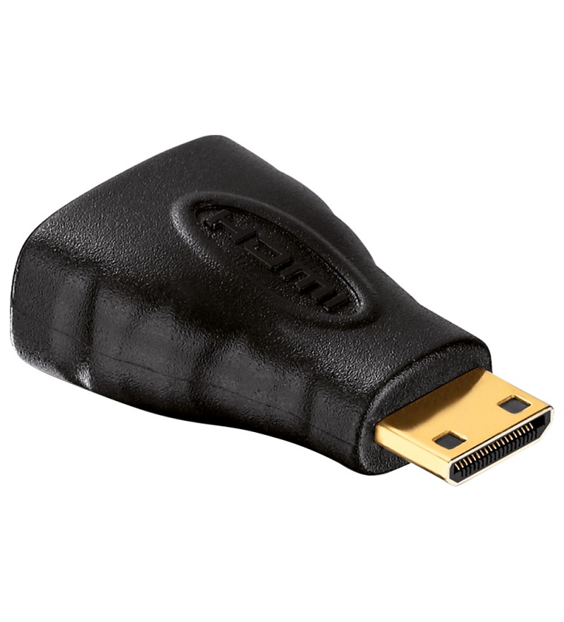 Adaptador HDMI Mini Macho a HDMI Normal Hembra - Negro