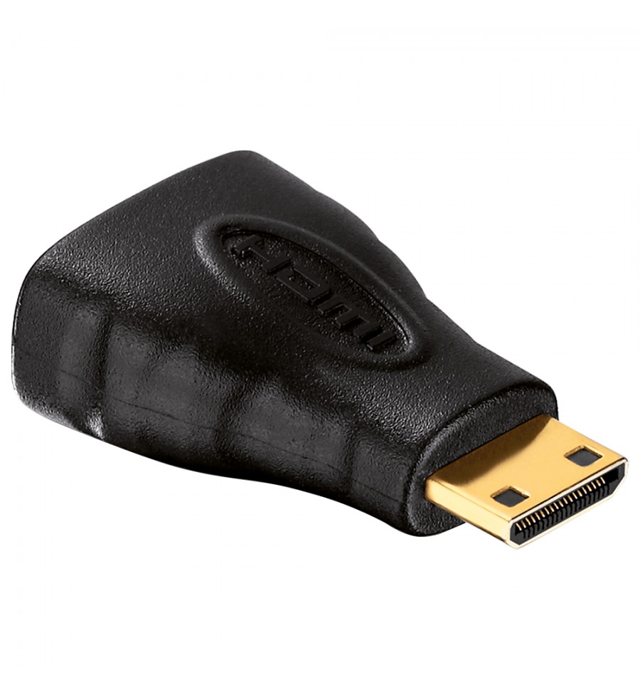 Adaptador HDMI Mini Macho a HDMI Normal Hembra - Negro