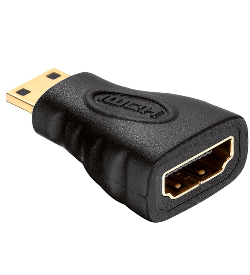 Adaptador HDMI Mini Macho a HDMI Normal Hembra - Negro