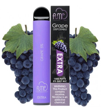 Vape Desechable Fume Extra 1500 Puffs con 50mg Nicotina - Grape