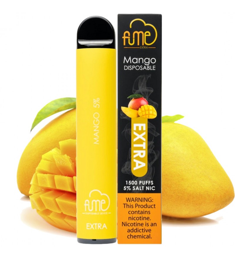 Vape Desechable Fume Extra 1500 Puffs con 5% Nicotina - Mango