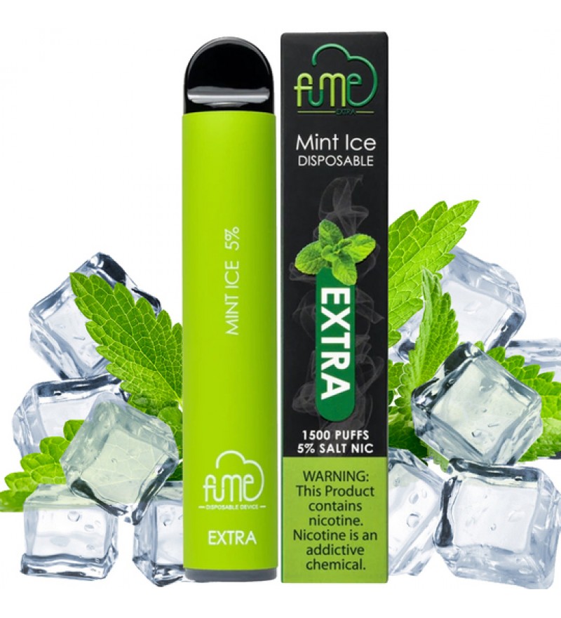 Vape Desechable Fume Extra 1500 Puffs con 5% Nicotina - Mint ice