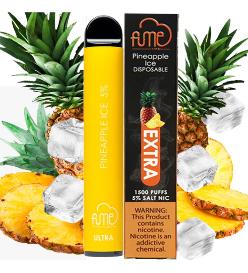 Vape Desechable Fume Extra 1500 Puffs con 5% Nicotina - Pineapple Ice