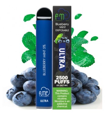 Vape Desechable Fume Ultra 2500 Puffs con 5% Nicotina - Blueberry Mint