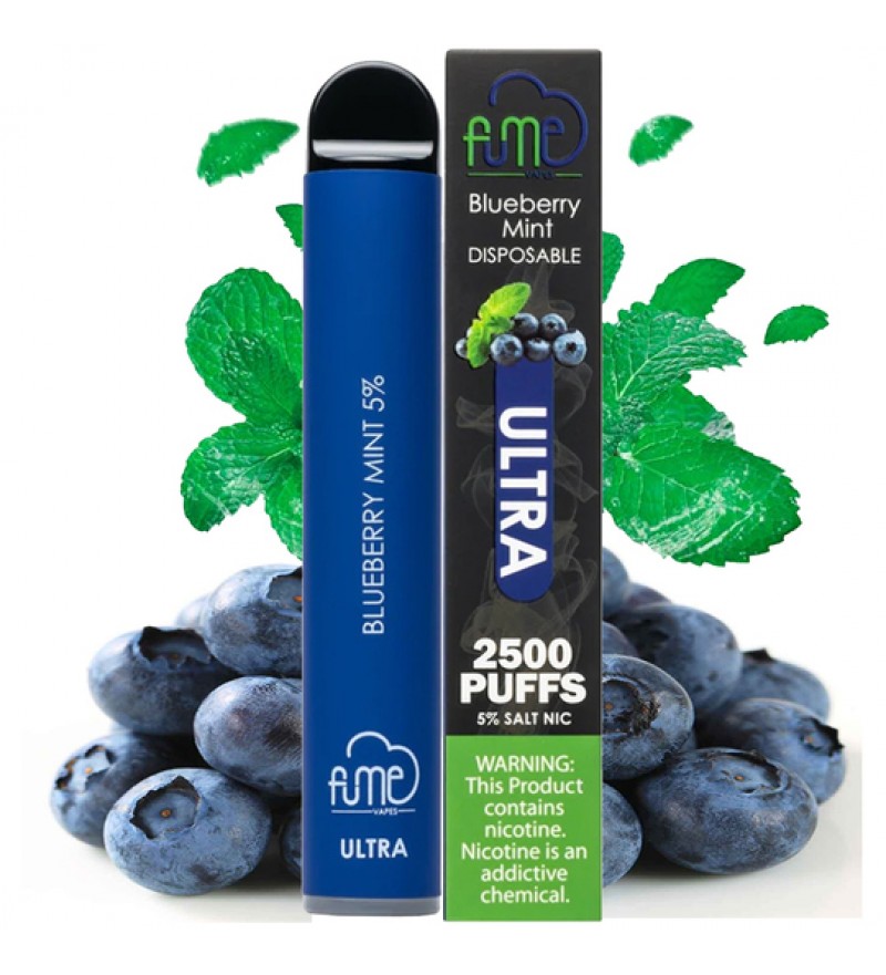 Vape Desechable Fume Ultra 2500 Puffs con 5% Nicotina - Blueberry Mint