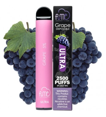 Vape Desechable Fume Ultra 2500 Puffs con 5%Nicotina - Grape