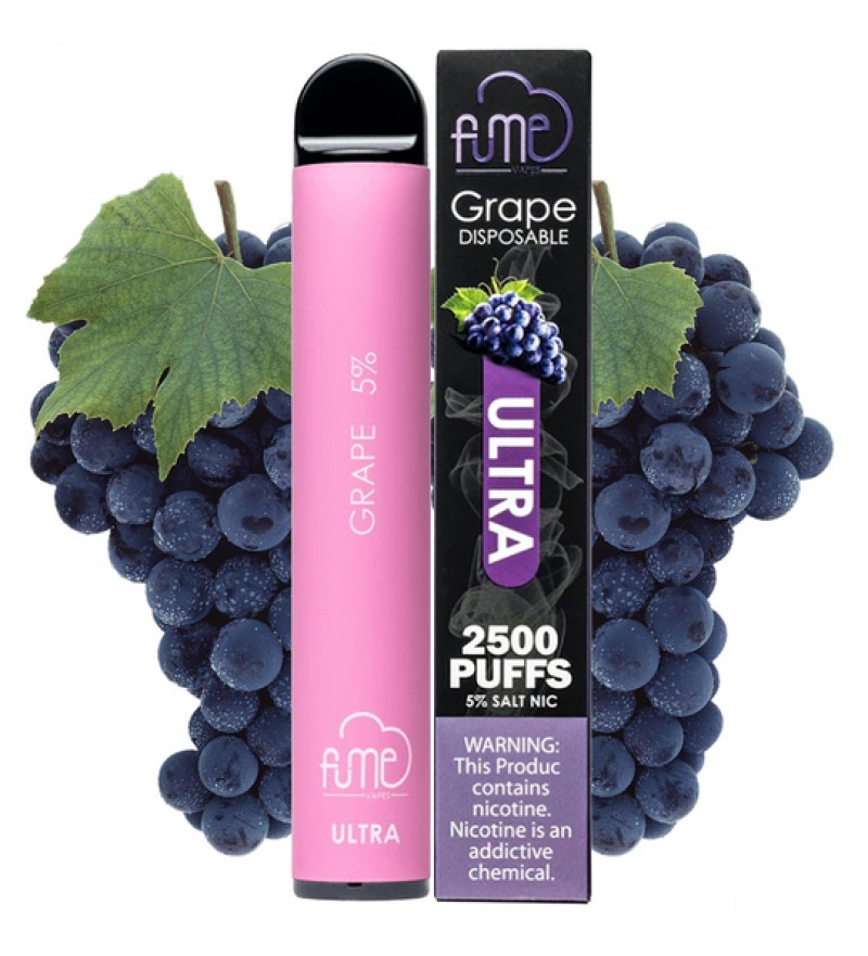 Vape Desechable Fume Ultra 2500 Puffs con 5%Nicotina - Grape