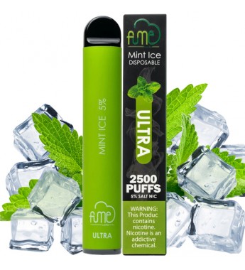 Vape Desechable Fume Ultra 2500 Puffs con 5% Nicotina - Mint Ice