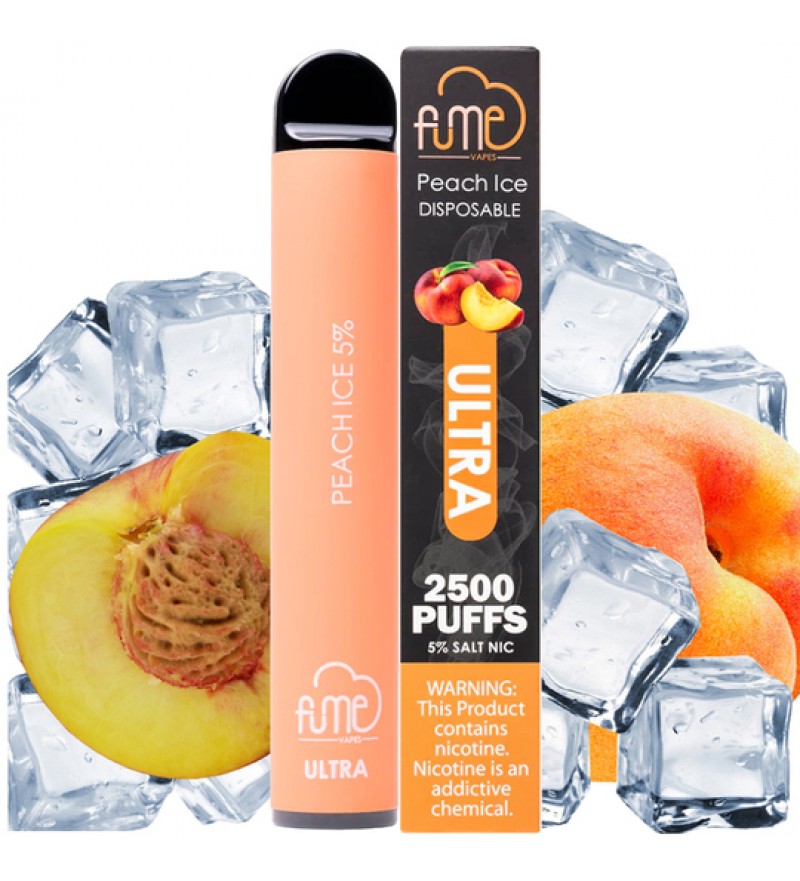 Vape Desechable Fume Ultra 2500 Puffs con 5% Nicotina - Peach Ice
