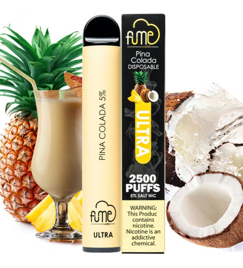 Vape Desechable Fume Ultra 2500 Puffs con 5% Nicotina - Piña Colada