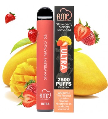 Vape Desechable Fume Ultra 2500 Puffs con 5% Nicotina - Strawberry Mango