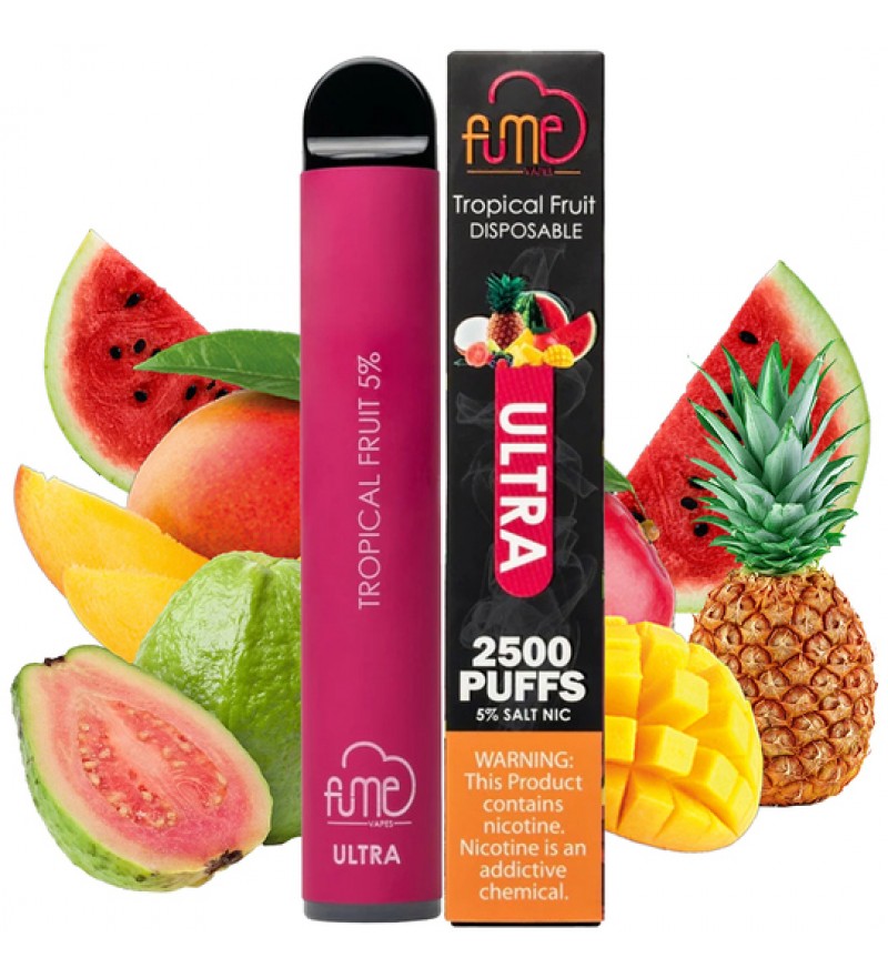 Vape Desechable Fume Ultra 2500 Puffs con 5% Nicotina - Tropical Fruit