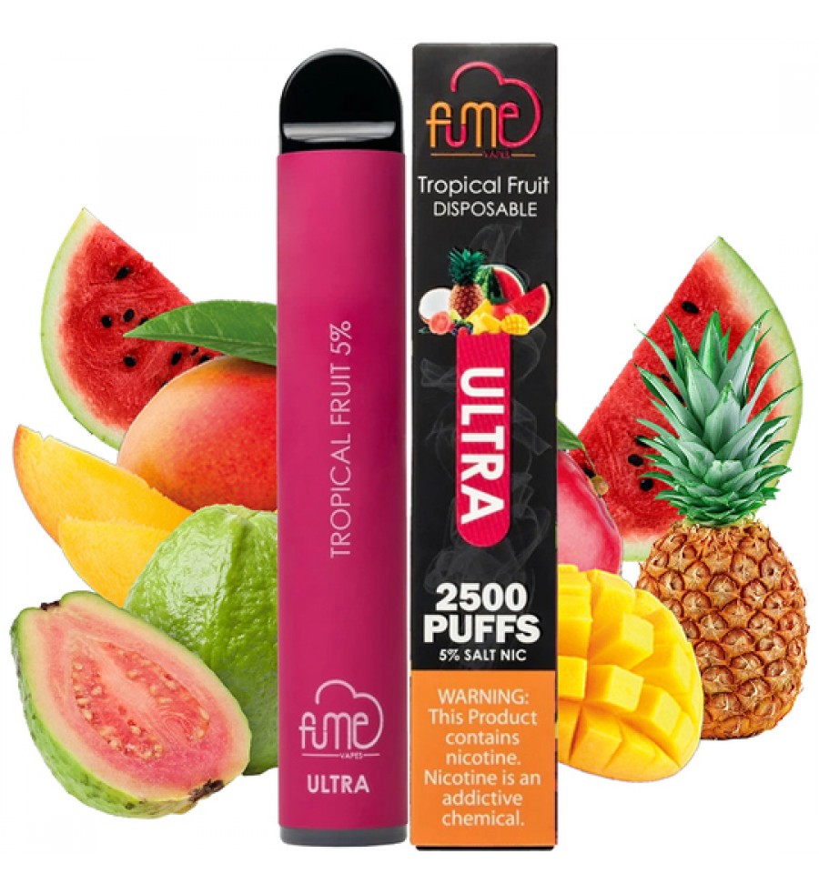 Vape Desechable Fume Ultra 2500 Puffs con 5% Nicotina - Tropical Fruit
